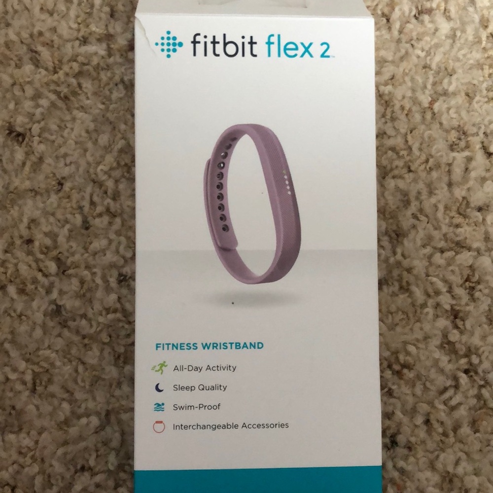 Fitbit flex 2; lavender purple.